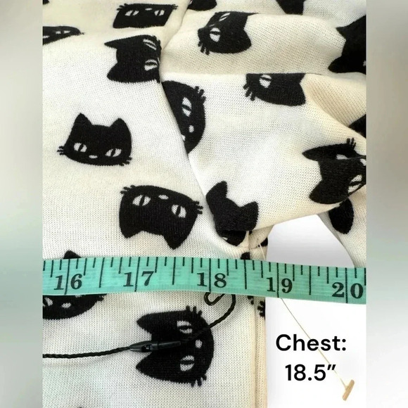 NWT Better/Together Cat Graphic Print Sweatshirt - Size X-Small - Picture 4 of 7